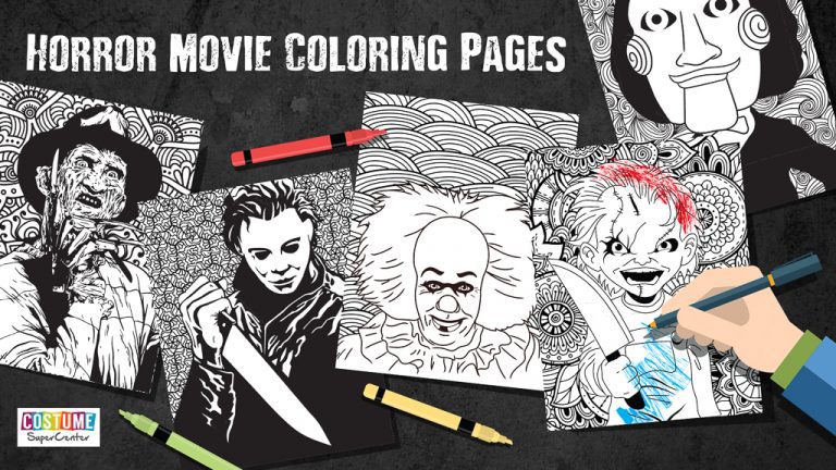 Printable Horror Movie Coloring Pages! – HorrorFix
