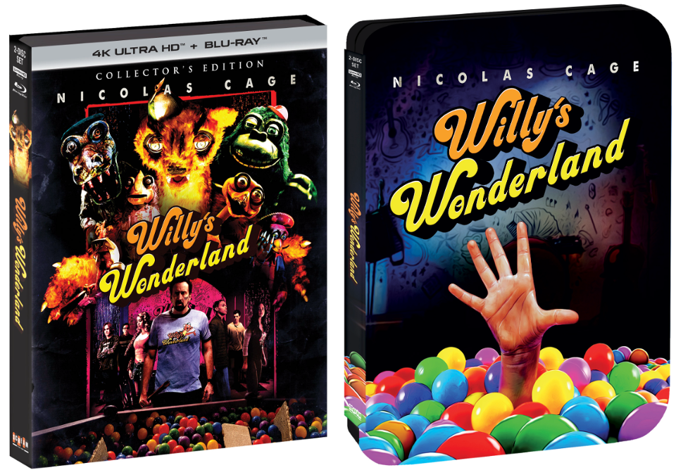 Scream Factory | Willy’s Wonderland Collector’s Edition 4K UHD + BD hit Feb 13