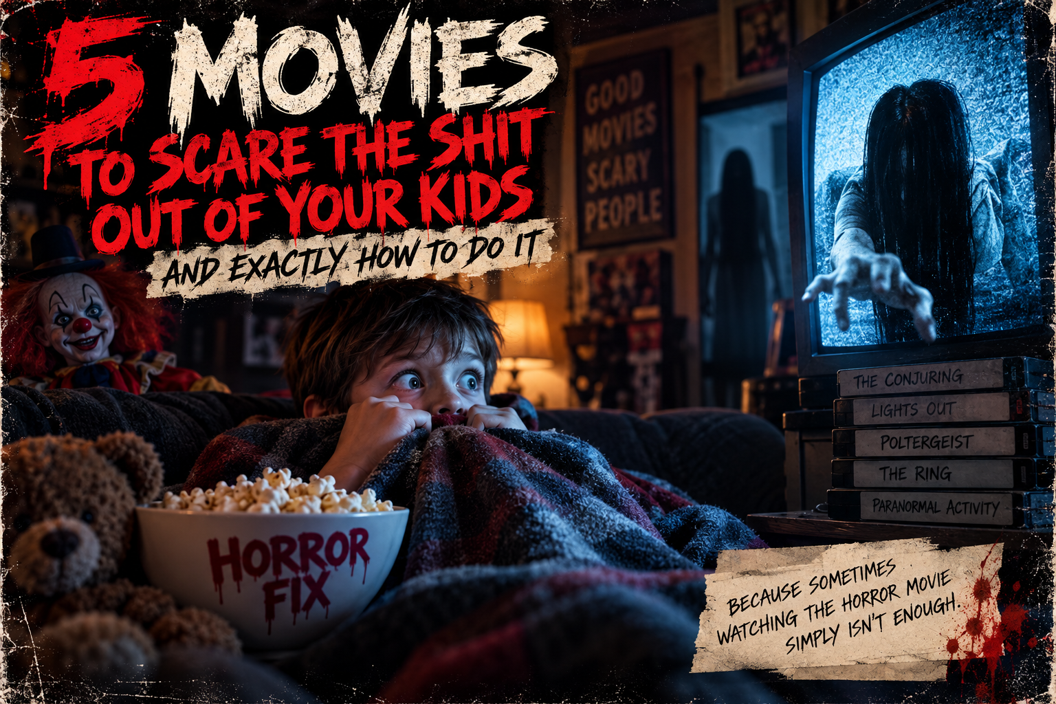 5 Movies to Scare the Shit Out of Your Kids — and Exactly How to Do It
